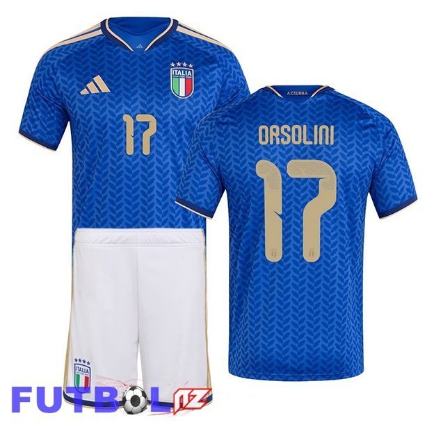 Camisetas De Futbol Italia (ORSOLINI 17) Ninos Primera Azul 2026/2027