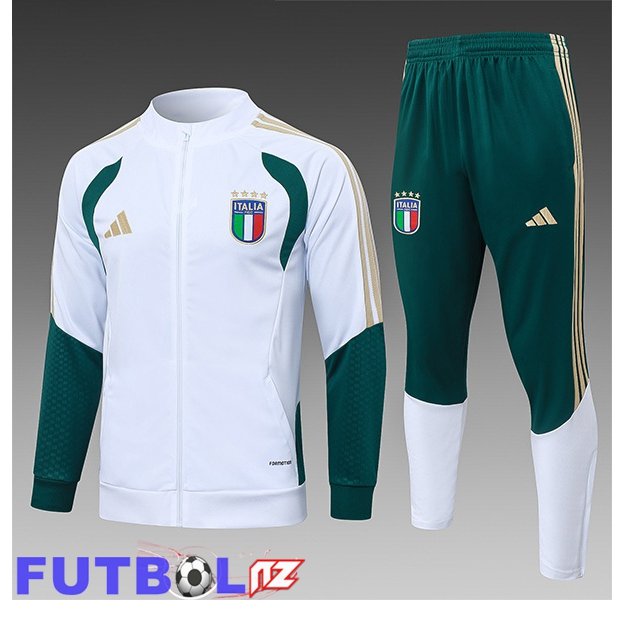 Chandal Equipos De Futbol - Chaqueta Italia Ninos Blanco 2026/2027