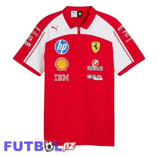 Polo F1 Scuderia Ferrari Team Rojo/Blanco 2026