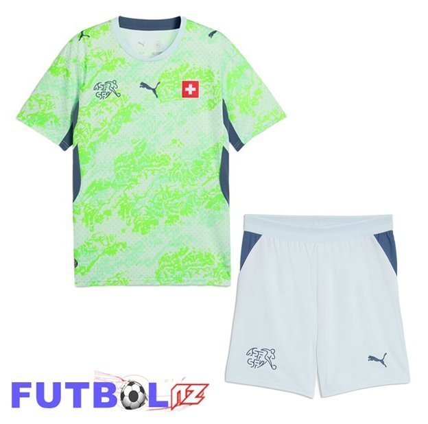 Camisetas De Futbol Suiza Ninos Segunda Verde 2026/2027
