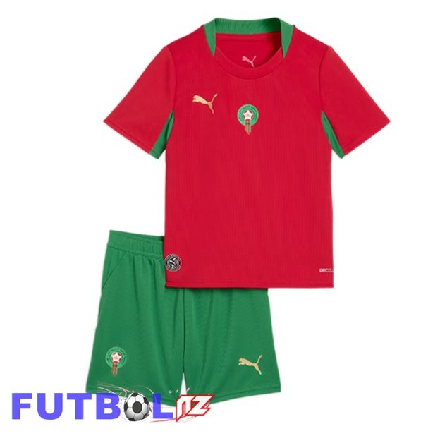Camisetas De Futbol Marruecos Ninos Primera Rojo 2026/2027