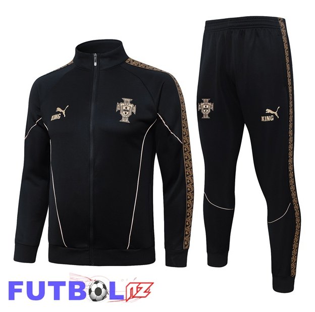 Chandal Equipos De Futbol - Chaqueta Portugal Negro 2026/2027