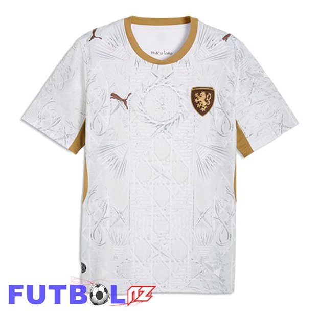 Camisetas De Futbol Chequia Segunda Blanco 2026/2027 Camisetas De Futbol Chequia Segunda Blanco 2026/2027