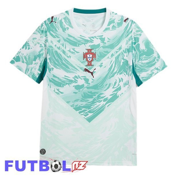 Camisetas De Futbol Portugal Segunda Verde Blanco 2026/2027