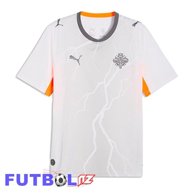 Camisetas De Futbol Islandia Segunda Blanco 2026/2027 Camisetas De Futbol Islandia Segunda Blanco 2026/2027