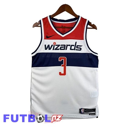 Camiseta Washington Wizards (YONG #3) Blanco/Rojo/Azul 2026/2027
