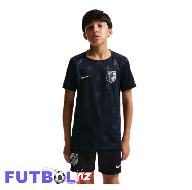 Camisetas De Futbol Estados Unidos Ninos Segunda Negro 2026/2027