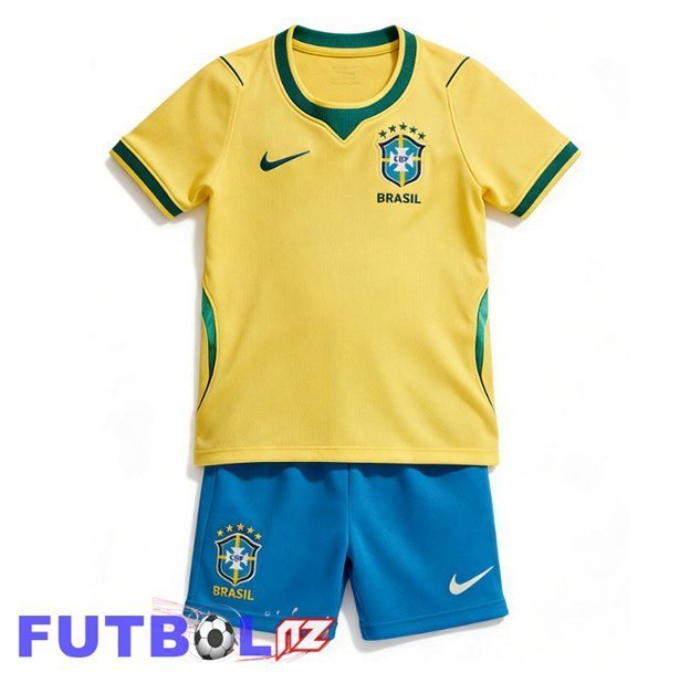 Camisetas De Futbol Brasil Ninos Primera Amarillo 2026/2027