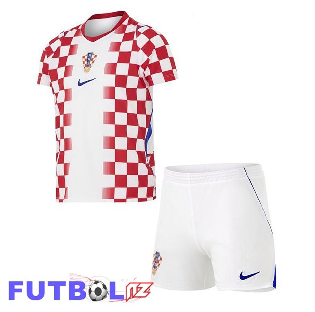 Camisetas De Futbol Croacia Ninos Primera Blanco Rojo 2026/2027
