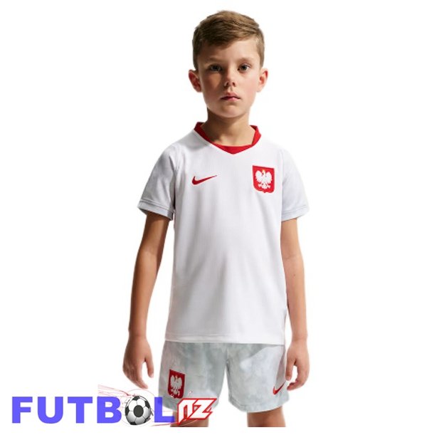 Camisetas De Futbol Polonia Ninos Primera Blanco 2026/2027