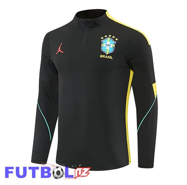 Sudadera De Entrenamiento Brasil Negro Amarillo 2026/2027