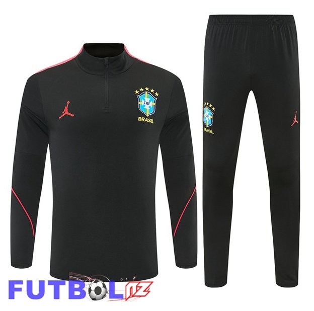 Chandal Equipos De Futbol Brasil Negro Rojo 2026/2027
