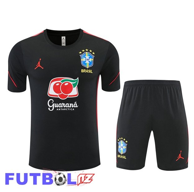 Camiseta Entrenamiento Brasil + Cortos Negro 2026/2027