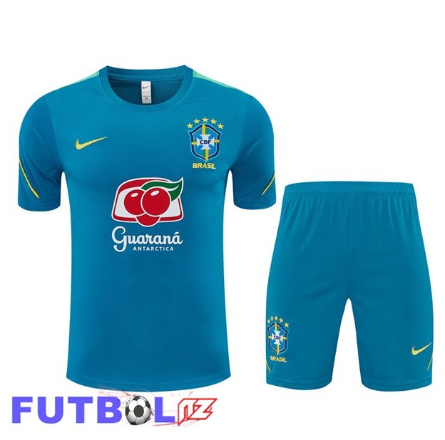 Camiseta Entrenamiento Brasil + Cortos Azul 2026/2027