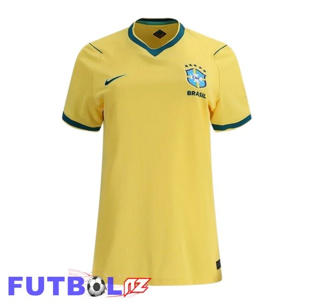 Camisetas De Futbol Brasil Mujer Primera Amarillo 2026/2027