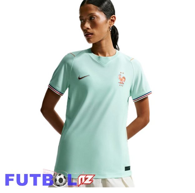 Camisetas De Futbol Francia Mujer Segunda Verde 2026/2027