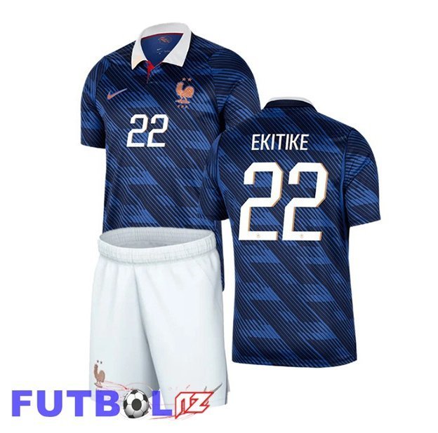 Camisetas De Futbol Francia (EKITIKE 22) Ninos Primera Azul Real 2026/2027