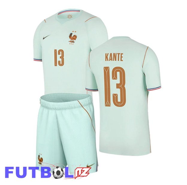 Camisetas De Futbol Francia (KANTE 13) Ninos Segunda Verde 2026/2027