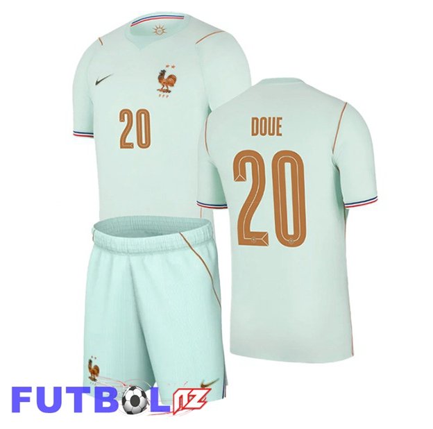 Camisetas De Futbol Francia (DOUE 20) Ninos Segunda Verde 2026/2027