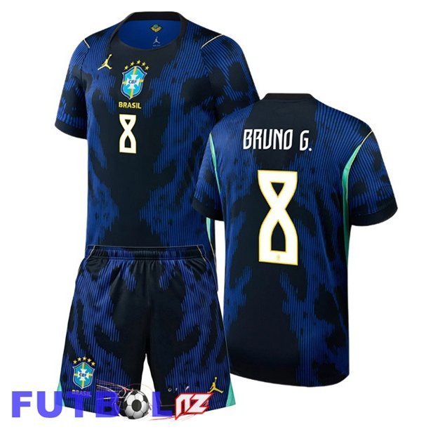 Camisetas De Futbol Brasil (BRUNO G. 8) Ninos Segunda Azul Real 2026/2027