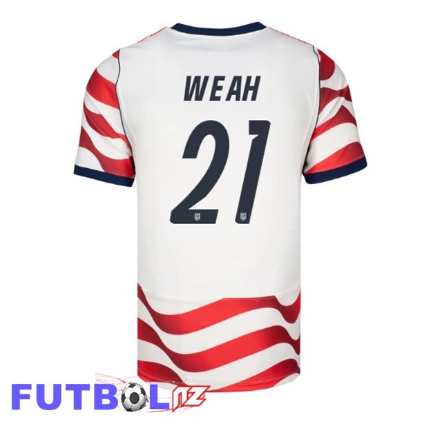 Camisetas De Futbol Estados Unidos (Timothy Weah 21) Primera Rojo Blanco 2026/2027