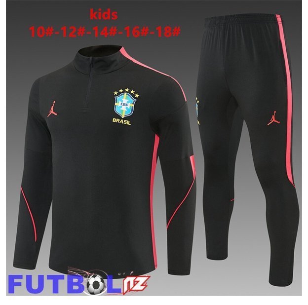 Chandal Equipos De Futbol Brasil Ninos Negro Rojo 2026/2027