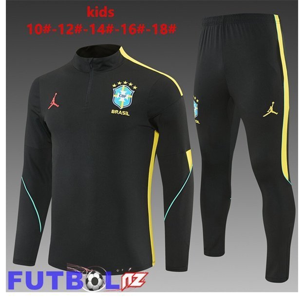 Chandal Equipos De Futbol Brasil Ninos Negro Amarillo 2026/2027