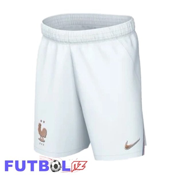 Cortos de Futbol Francia Primera Blanco 2026/2027 Cortos de Futbol Francia Primera Blanco 2026/2027