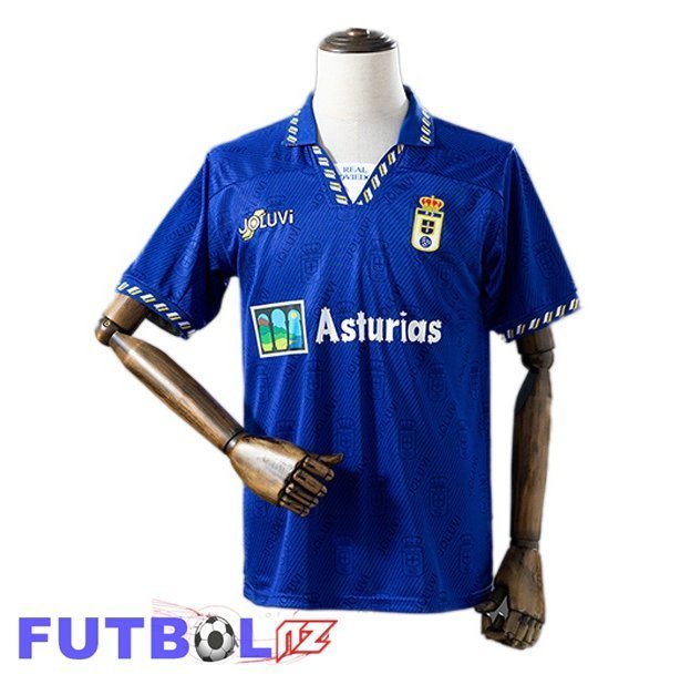 Camisetas De Futbol Real Oviedo Retro Primera Azul 1996-1997