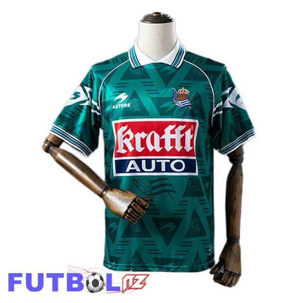 Camisetas De Futbol Real Sociedad Retro Segunda Verde 1995-1996