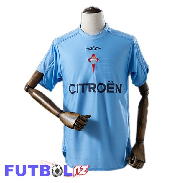Camisetas De Futbol Celta Vigo Retro Primera Champions League Azul 2003-2004