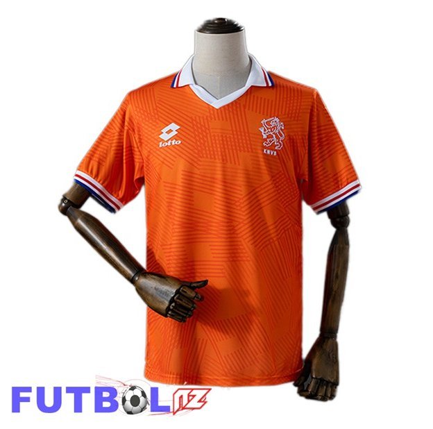 Camisetas De Futbol Países Bajos Retro Primera Naranja 1992