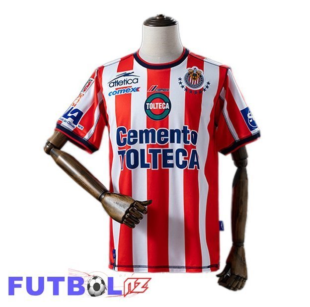Camisetas De Futbol CD Guadalajara Retro Primera Rojo Blanco 2002-2003