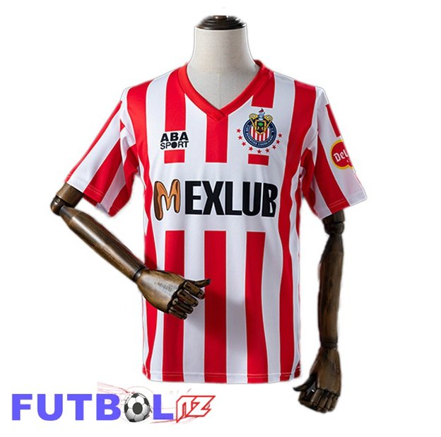 Camisetas De Futbol CD Guadalajara Retro Primera Rojo Blanco 1993-1994
