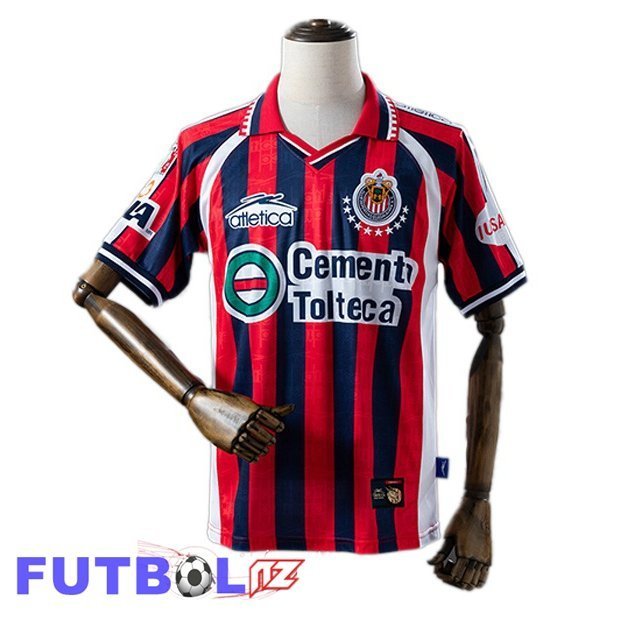 Camisetas De Futbol CD Guadalajara Retro Tercera Rojo Blanco 1999-2000