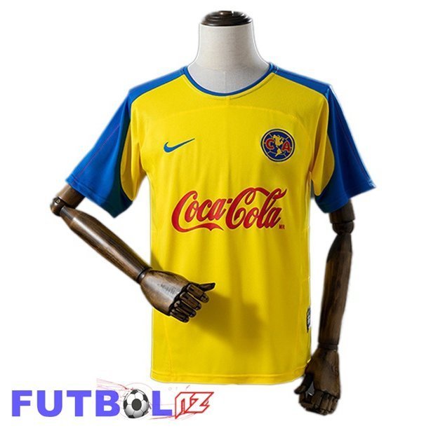 Camisetas De Futbol Club America Retro Primera Amarillo 2003-2004