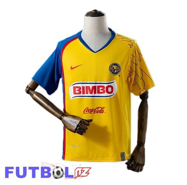 Camisetas De Futbol Club America Retro Primera Amarillo 2007-2008