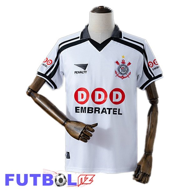 Camisetas De Futbol Corinthians Retro Primera Blanco 1998