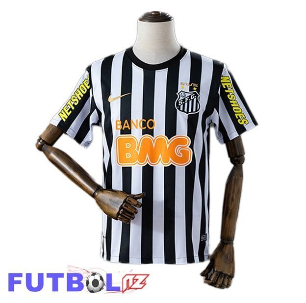Camisetas De Futbol Santos FC Retro Segunda Negro Blanco 2012-2013