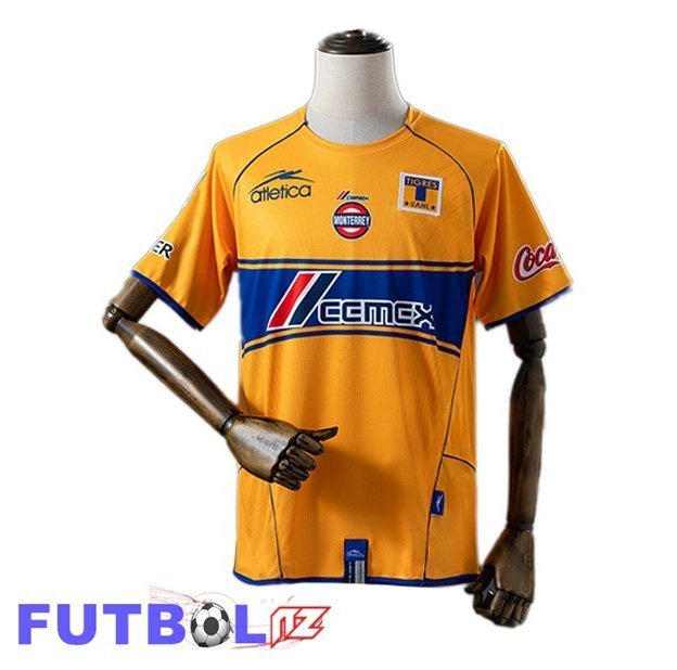 Camisetas De Futbol Tigres UANL Retro Primera Amarillo 2005-2006