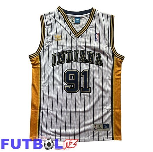Camiseta Indiana Pacers (ARTEST #91) 2026/27 Blanco/Amarillo