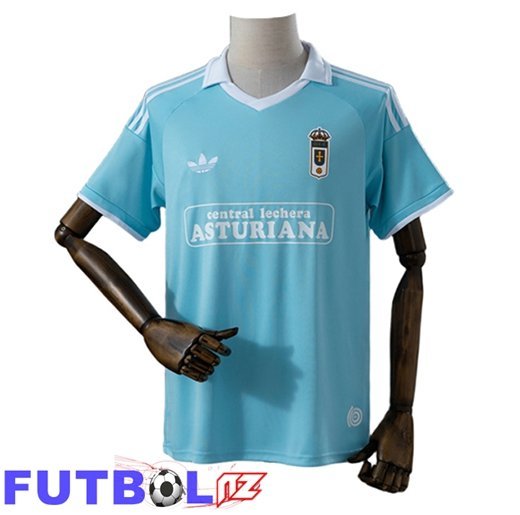 Camisetas De Futbol Real Oviedo 100th Anniversary Edition Azul Claro 2025/2026