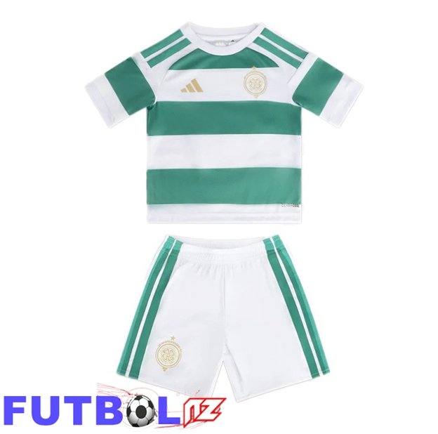 Camisetas De Futbol Celtic FC Ninos Primera Verde Blanco 2026/2027