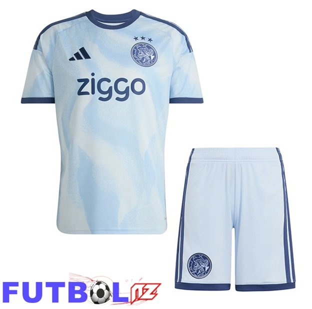 Camisetas De Futbol AFC Ajax Ninos Tercera Azul Blanco 2026/2027