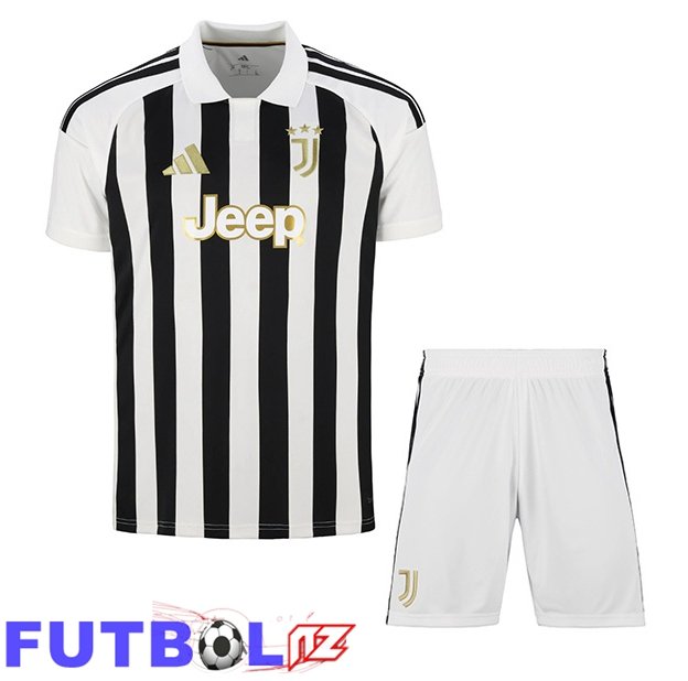 Camisetas De Futbol Juventus Ninos Primera Negro Blanco 2026/2027