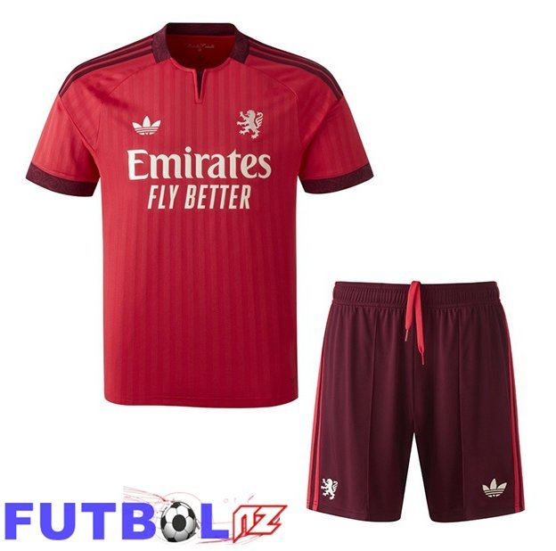 Camisetas De Futbol lyon OL Ninos Segunda Rojo 2026/2027
