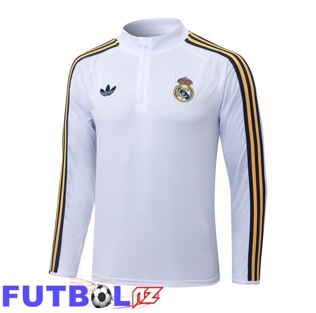Sudadera De Entrenamiento Real Madrid Blanco 2026/2027