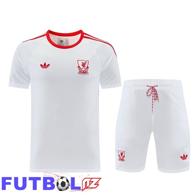 Camiseta Entrenamiento FC Liverpool + Cortos Blanco 2026/2027