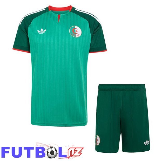 Camisetas De Futbol Argelia Ninos Segunda Verde Copa Del Mundo 2026