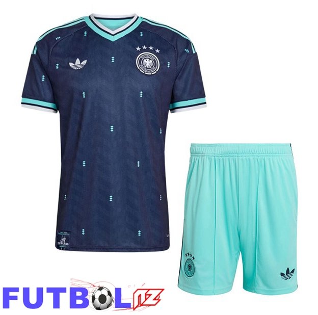 Camisetas De Futbol Alemania Ninos Segunda Azul Real Copa Del Mundo 2026